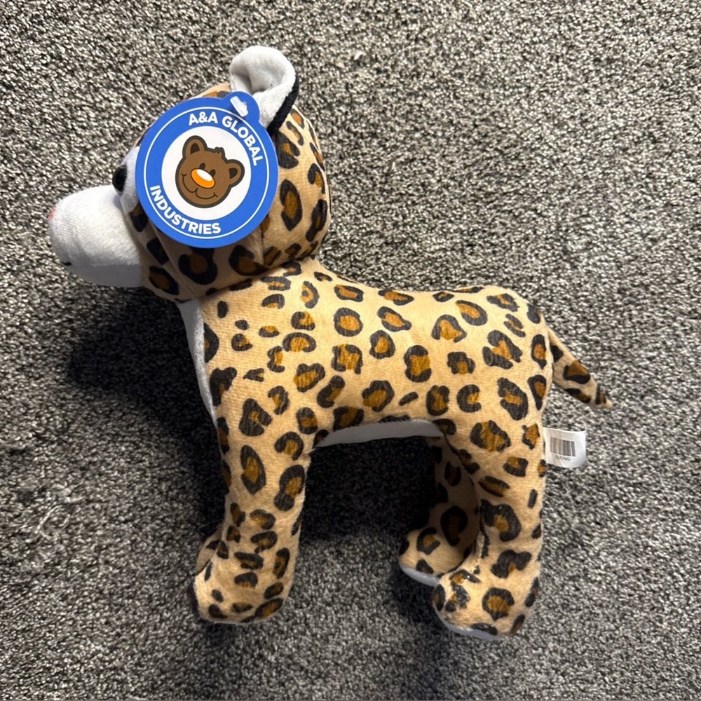 A&A Global Industries Baby Leopard 10" Plush Stuffed Animal Toy w/ Tag